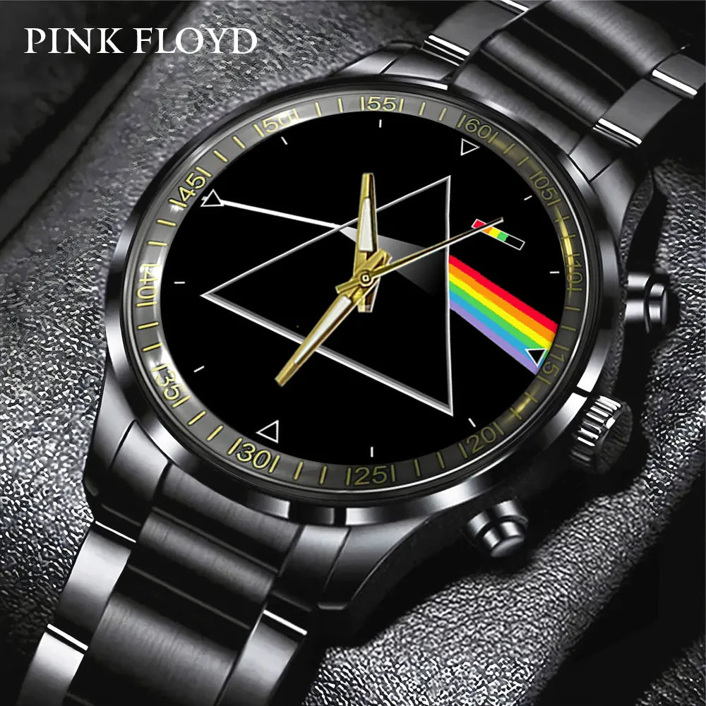 Pink Floyd Black Stainless Steel Watch – GNE 472
