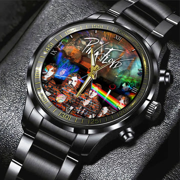 Pink Floyd Black Stainless Steel Watch – GNE 476