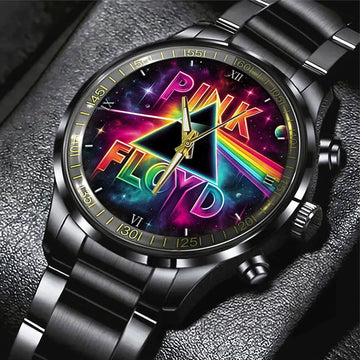 Pink Floyd Black Stainless Steel Watch – GNE 580