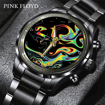 Pink Floyd Black Stainless Steel Watch – GNE 583