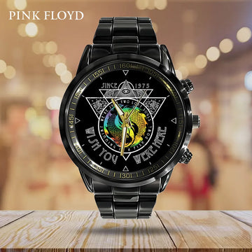 Pink Floyd Black Stainless Steel Watch – GNE 584