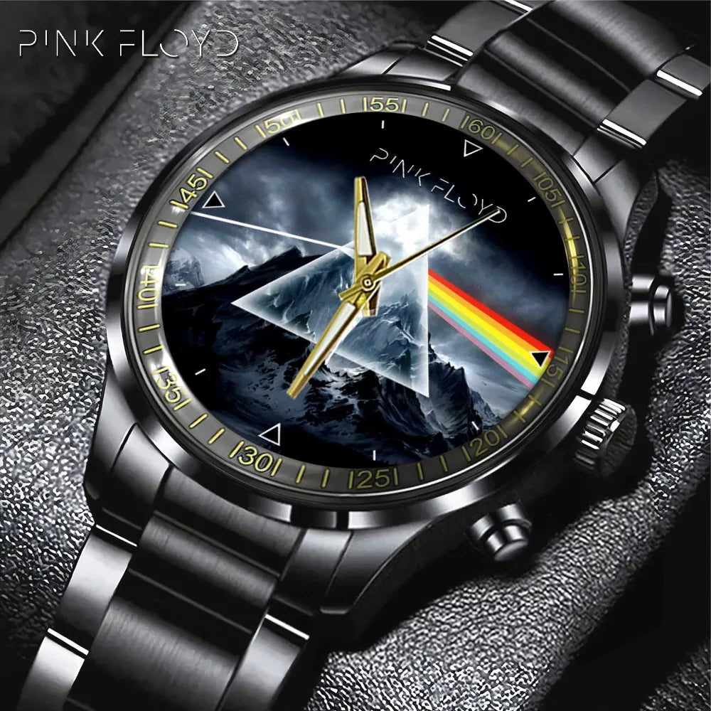Pink Floyd Black Stainless Steel Watch – GNE 586