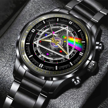 Pink Floyd Black Stainless Steel Watch – GNE 903