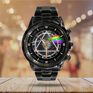 Pink Floyd Black Stainless Steel Watch – GNE 9031