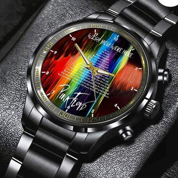 Pink Floyd Black Stainless Steel Watch – HOATT 4849