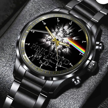Pink Floyd Black Stainless Steel Watch – HOATT 4851