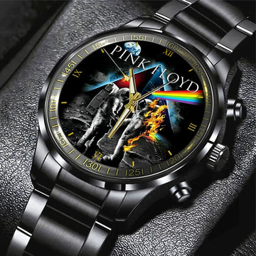 Pink Floyd Black Stainless Steel Watch – HOATT 7489