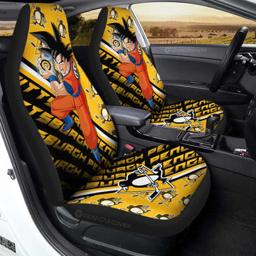 Pittsburgh Penguins Car Seat Covers Goku Car Decorations For Fans