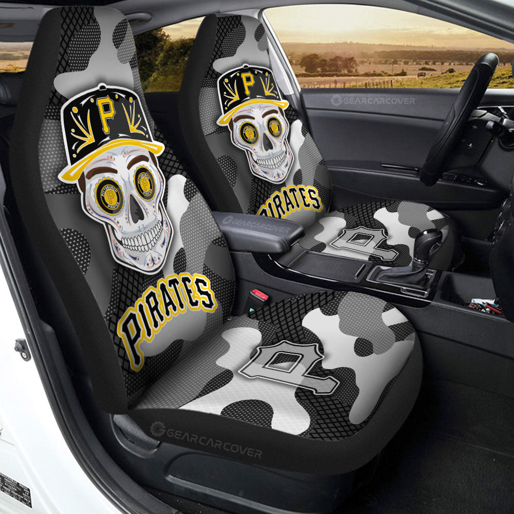 Pittsburgh Pirates Car Seat Covers Skull Theme Collection