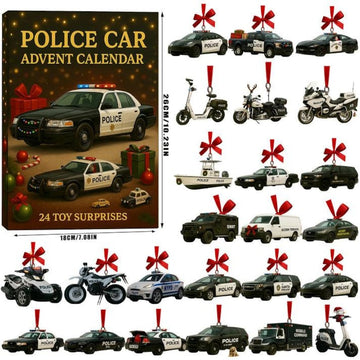 Police Car Advent Calendar Law Enforcement Gift For Him Husband Gift For Police Officer First Responder Chirstmas Countdown Calendar