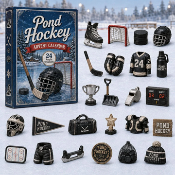 Pond Hockey Advent Calendar 2026 - 24-Day Countdown, Acrylic Charms Every Day Bring New Suprises
