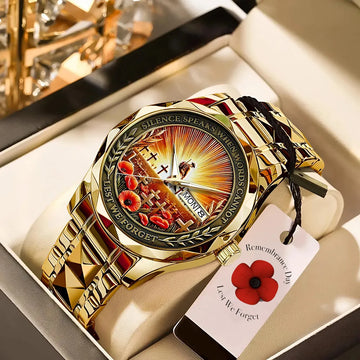 Poppy Remembrance Military Alloy Luxury Quartz Watch-PFZ10147