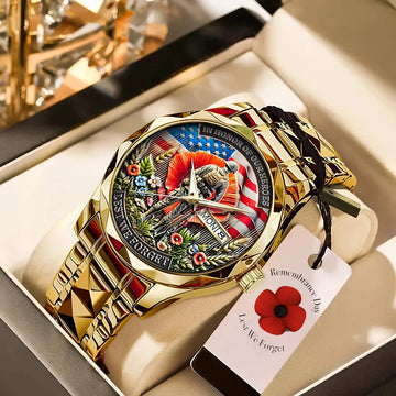 Poppy Remembrance Military Alloy Luxury Quartz Watch-PFZ10148