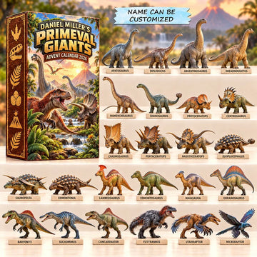 Primeval Giants Advent Calendar 2026 - 24-Day Countdown, Acrylic Charms