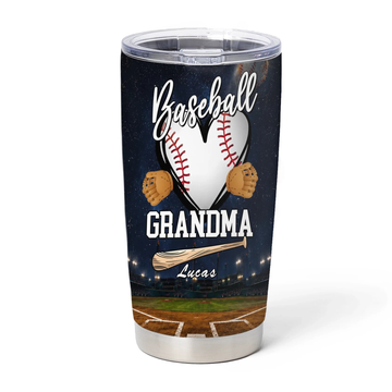 Proud To Be Called Baseball Grandma Personalized Tumbler Gift For Baseball Family Baseball Lovers Gift