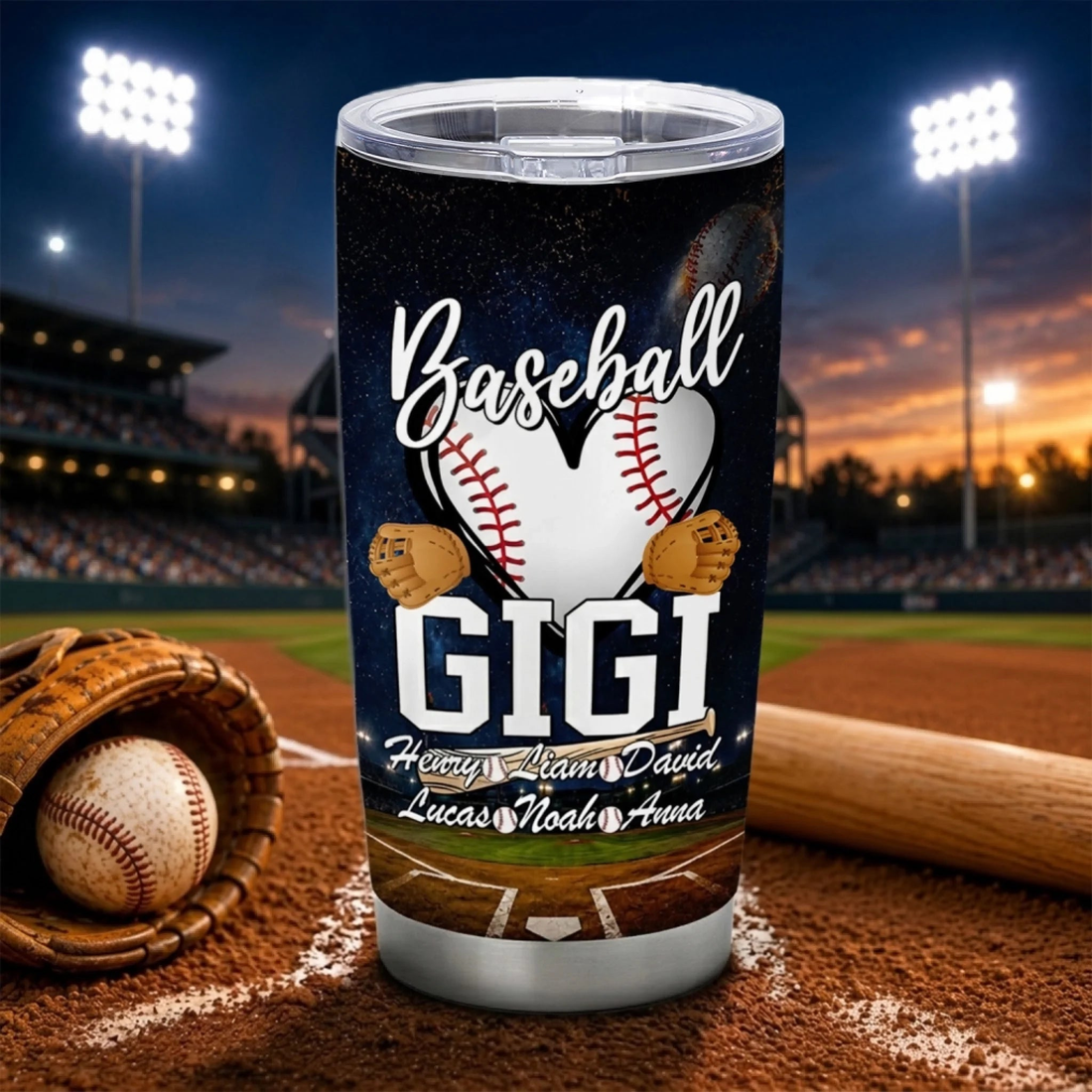 Proud To Be Called Baseball Grandma Personalized Tumbler Gift For Baseball Family Baseball Lovers Gift