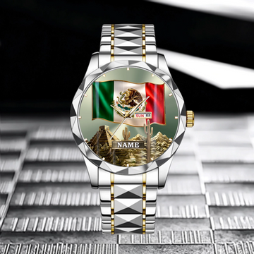 Proud Mexico Customized Watch – Emblem Dial with Custom Name