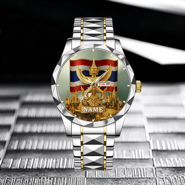 Proud Thailand Custom Watch - Personalized Name - Gifts for Expats, Friends