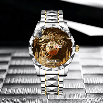 Proud Veteran Customized Watch - Personalized Name - Gift For Veterans, Soldier