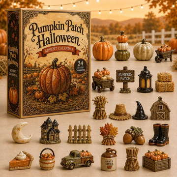 Pumpkin Patch Halloween Advent Calendar 2026 - 24-Day Countdown, Acrylic Charms Every Day Bring New Suprises