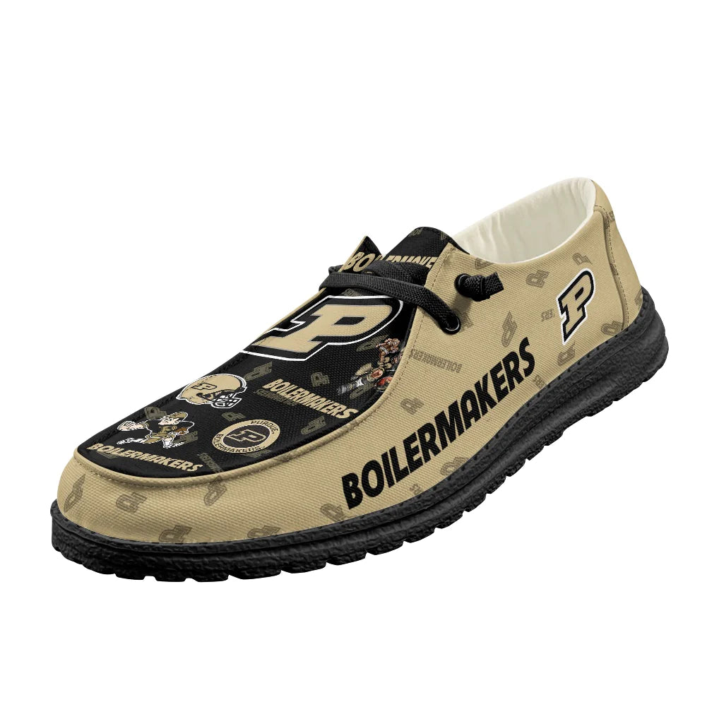 Purdue Boilermakers Loafers - Inspired By Hey Dude Shoes Style