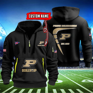 Purdue Boilermakers Quarter Zip Hoodie Style