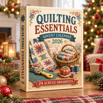 Quilting Essentials Advent Calendar 2026 24 Day Festive Countdown Acrylic Charms Blind Box Gift For Quilting Lovers