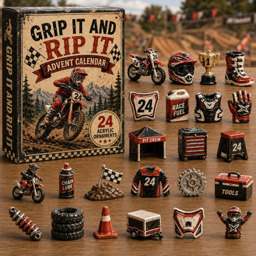 Race Pit Advent Calendar 2026 - 24-Day Countdown, Acrylic Charms Every Day Bring New Suprises