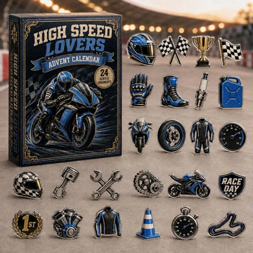 Racing Biker Advent Calendar 2026 - 24-Day Countdown, Acrylic Charms Every Day Bring New Suprises