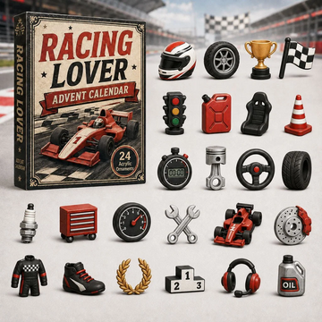 Racing Lover Advent Calendar 2026 - 24-Day Countdown, Acrylic Charms Every Day Bring New Suprises