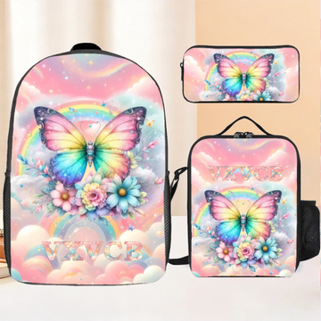 Rainbow Butterfly - Personalized Backpack｜Back-to-School Gift