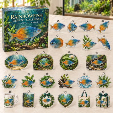 Rainbowfish Advent Calendar - 24 Acrylic Charms