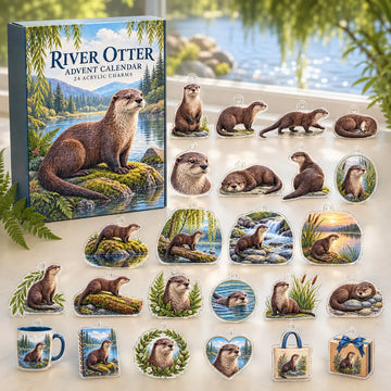 River Otter Advent Calendar 2026 - 24-Day Countdown, Acrylic Charms