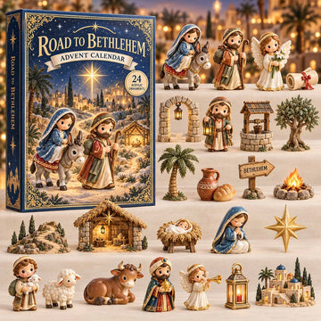 Road To Bethlehem Journey Advent Calendar 2026 - 24-Day Countdown, Acrylic Charms