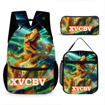 Rocking Dinosaurs Play the Guitar - Personalized Name - Dinosaur Enthusiast Gift