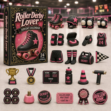 Roller Derby Lover Advent Calendar 2026 - 24-Day Countdown, Acrylic Charms Every Day Bring New Suprises