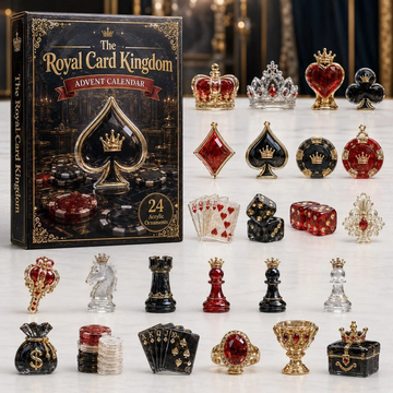Royal Poker Kingdom Advent Calendar 2026 - 24-Day Countdown, Acrylic Charms Every Day Bring New Suprises
