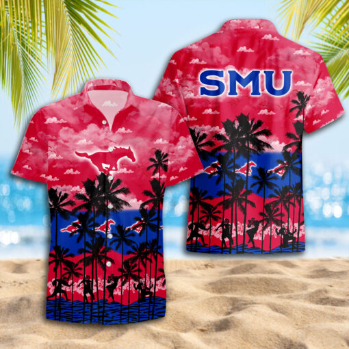 SMU Mustangs Hawaiian Shirt Trending Summer.