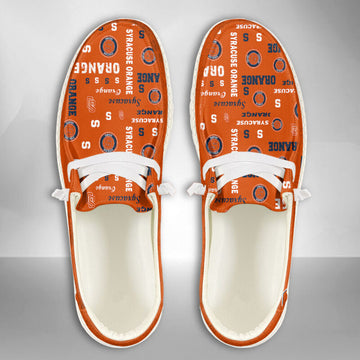 Syracuse Orange Hey Dude Shoes, NCAA Shoes -NCAA Pattern For All Teams Custom Name Shoes - Ingenious Gifts Your Whole Family