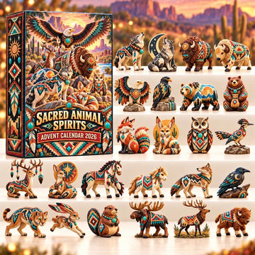 Sacred Animal Spirits Advent Calendar 2026 - 24-Day Countdown, Acrylic Charms