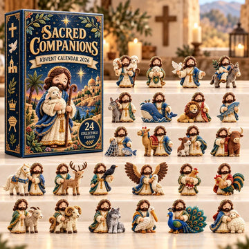 Sacred Companions Advent Calendar 2026 - 24-Day Countdown, Acrylic Charms