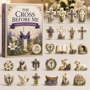 Sacred Cross Advent Calendar 2026 - 24-Day Countdown, Acrylic Charms Every Day Bring New Suprises