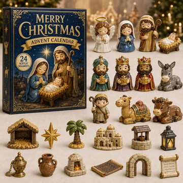 Sacred Scene Advent Calendar 2026 - 24-Day Countdown, Acrylic Charms Every Day Bring New Suprises