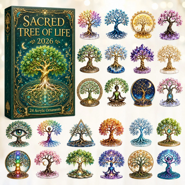 Sacred Tree Of Life Advent Calendar 2026 - 24-Day Countdown, Acrylic Charms Every Day Bring New Suprises