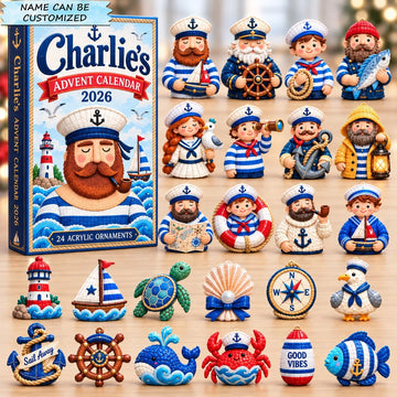 Sailor Sea Adventures advent calendar 2026 - 24-Day Countdown, Acrylic Charms