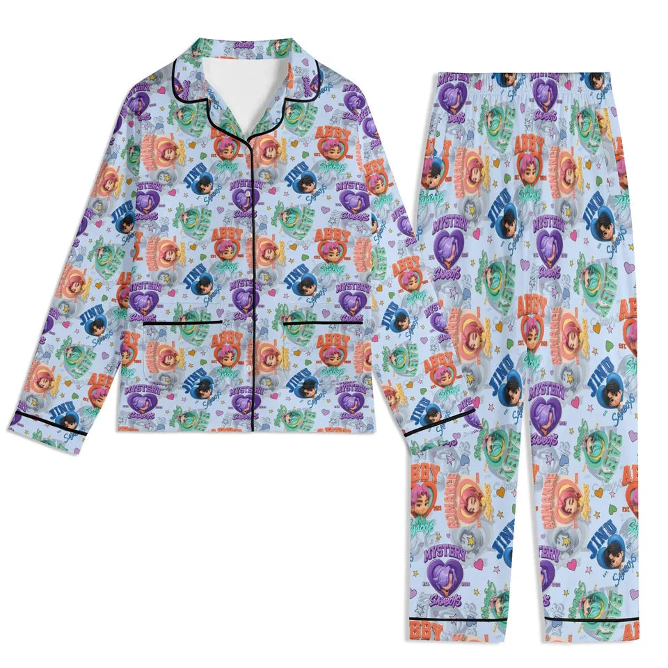 Saja Boys Pajama Set, Demon Hunters Pajama Set, Kpop Demon Hunters Pajamas, Music Sleepwear, Kpop Hunters Pajama Set, Huntrix Fan Gift-2