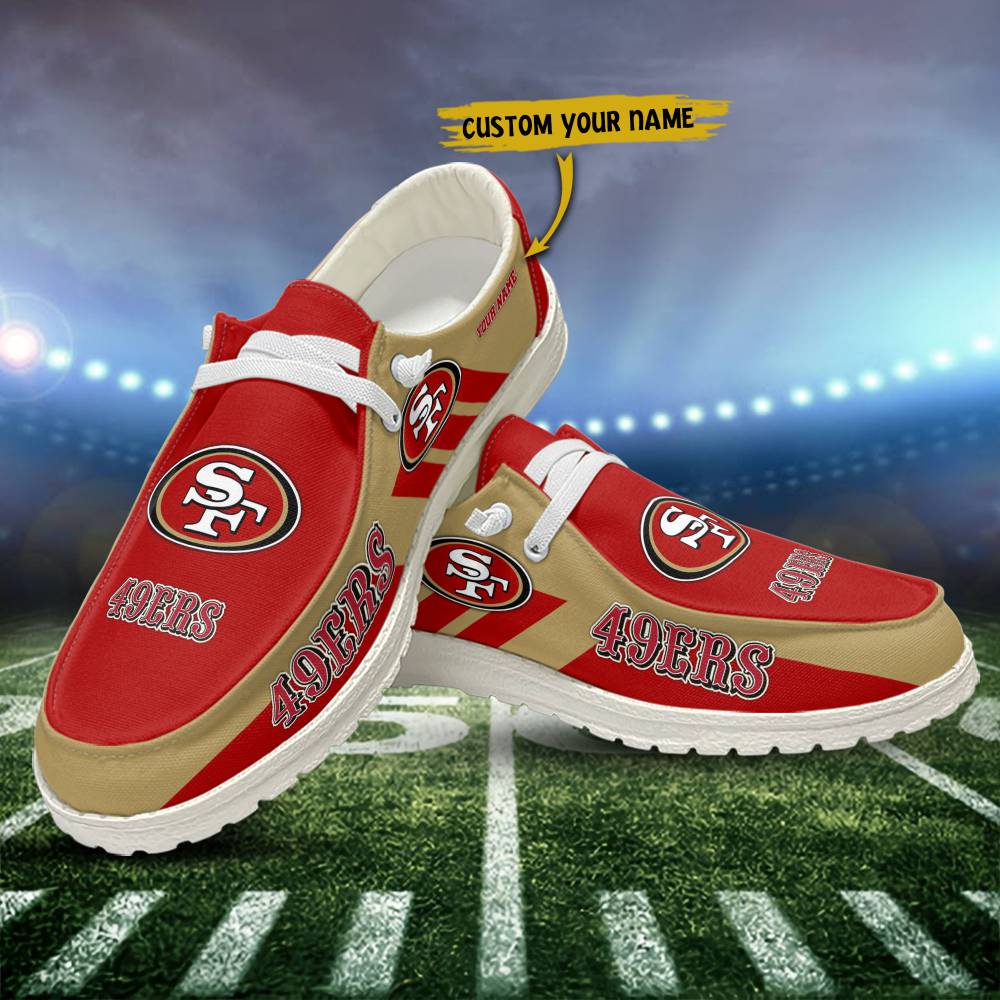 San Francisco 49ers Hey Dude Shoes, Sport Shoes For Fan, NFL Hey Dudes - Ingenious Gifts Your Whole Family
