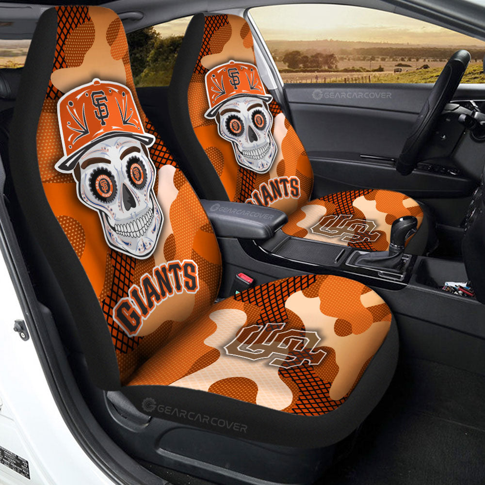 San Francisco Giants Car Seat Covers Skull Theme Collection