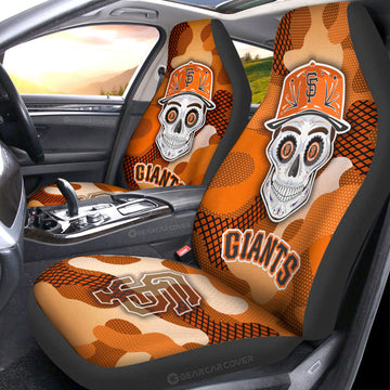 San Francisco Giants Car Seat Covers Skull Theme Collection