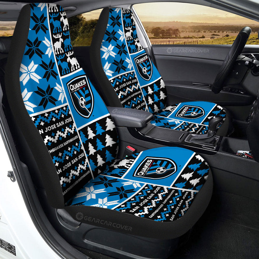 San Jose Earthquakes Car Seat Covers Custom Ugly Style Car Accessories
